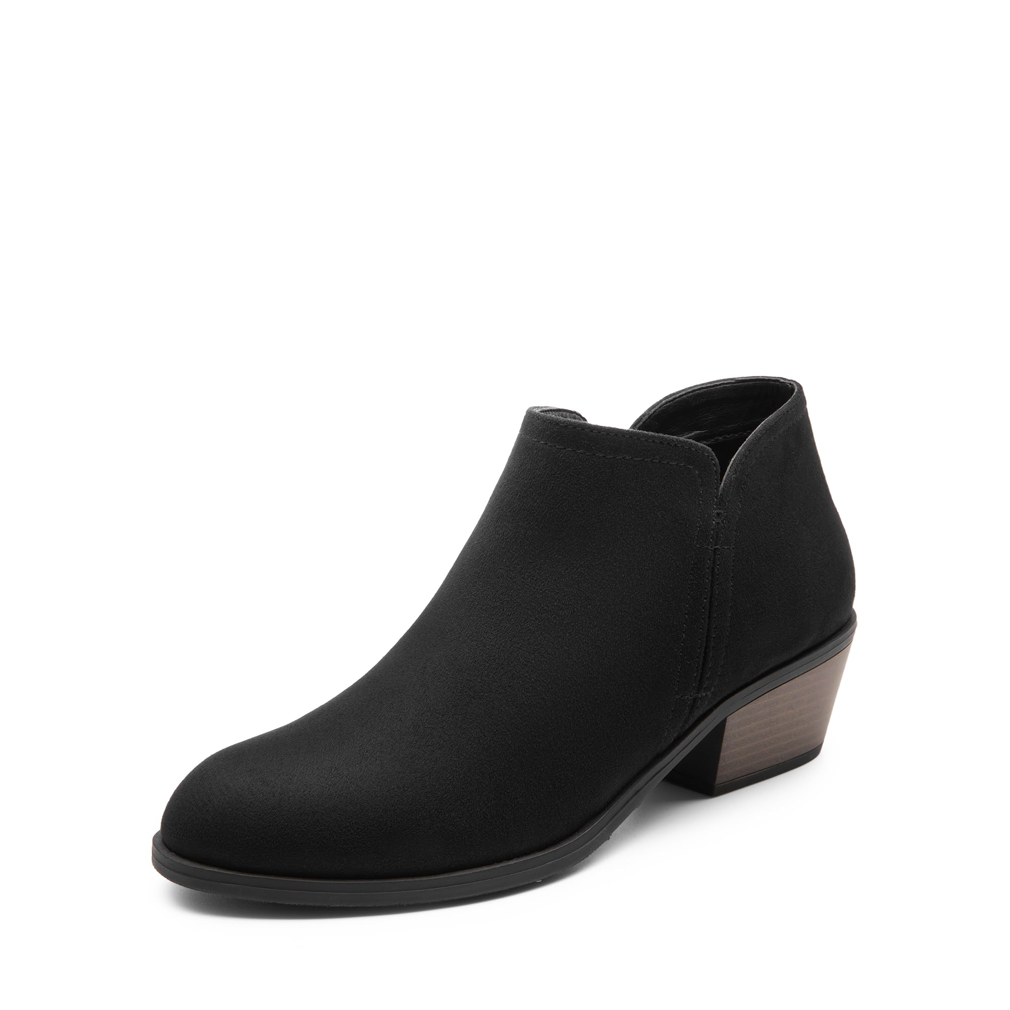 DREAM PAIRS Women Ankle Booties Low Chunky Heel Dress Boots