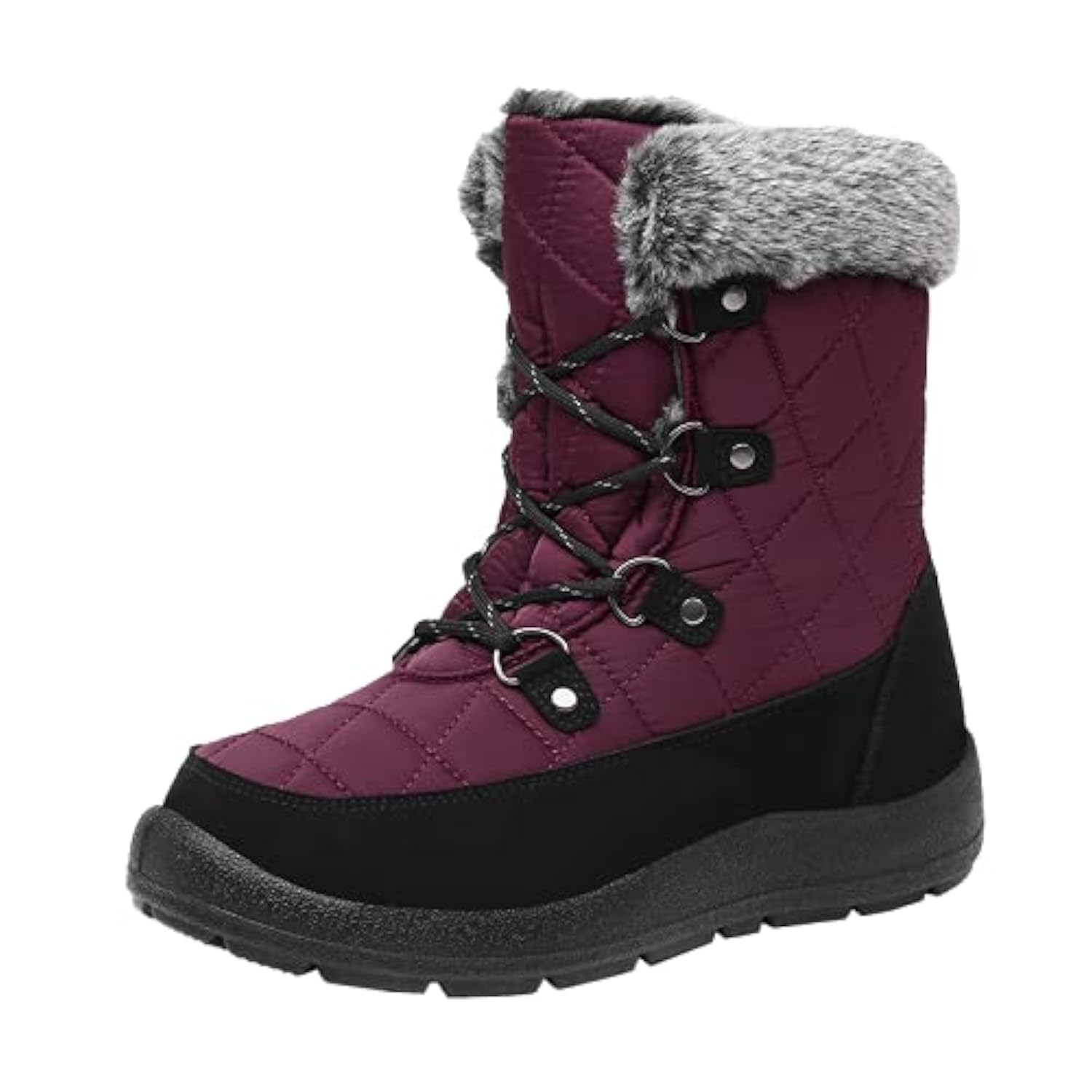 Women's Waterproof Winter Snow Boots Warm Insulation Outdoor Cold Weather Boot f