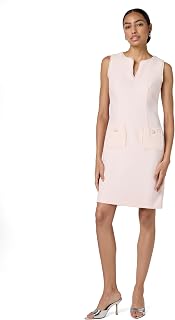 Karl Lagerfeld Womens Tweed Shift Dress with PocketsDress