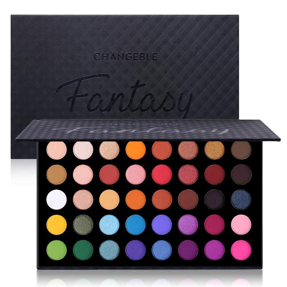 UCANBE Highly Pigmented Eye Makeup Palette, Matte Shimmer Metallic Eyeshadow Pal