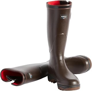 Aigle PARCOURS 2 ISO – Men's insulated anti-fatigue boots, cold protection | Premium rubber, adjustable buckle | Ultra-grip, non-slip triple-density sole | 100% waterproof | Made in France
