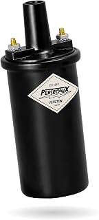 PerTronix Flame-Thrower Ignition Coil 40,000 Volt, Black, 40111 | 6 &amp; 12V High Output Performance Ignition Coil, 1.5 Ohm Epoxy-Filled Canister, Electronic Compatible