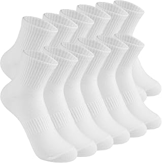 Maxmoc 6/4 Pairs Socks Women,Soft Cotton Ankle Socks Breathable Wicking | 6 Pairs Trainer Sports Socks,Machine Washable,Cushioned Support,5-8 Size, for Men Women,for Running Walking Gym