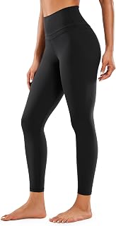 CRZ YOGA Naked Feeling Leggings 25'' | Sleek, Decent Compression, Yoga, Hidden Waistband Pocket, Pant for Women