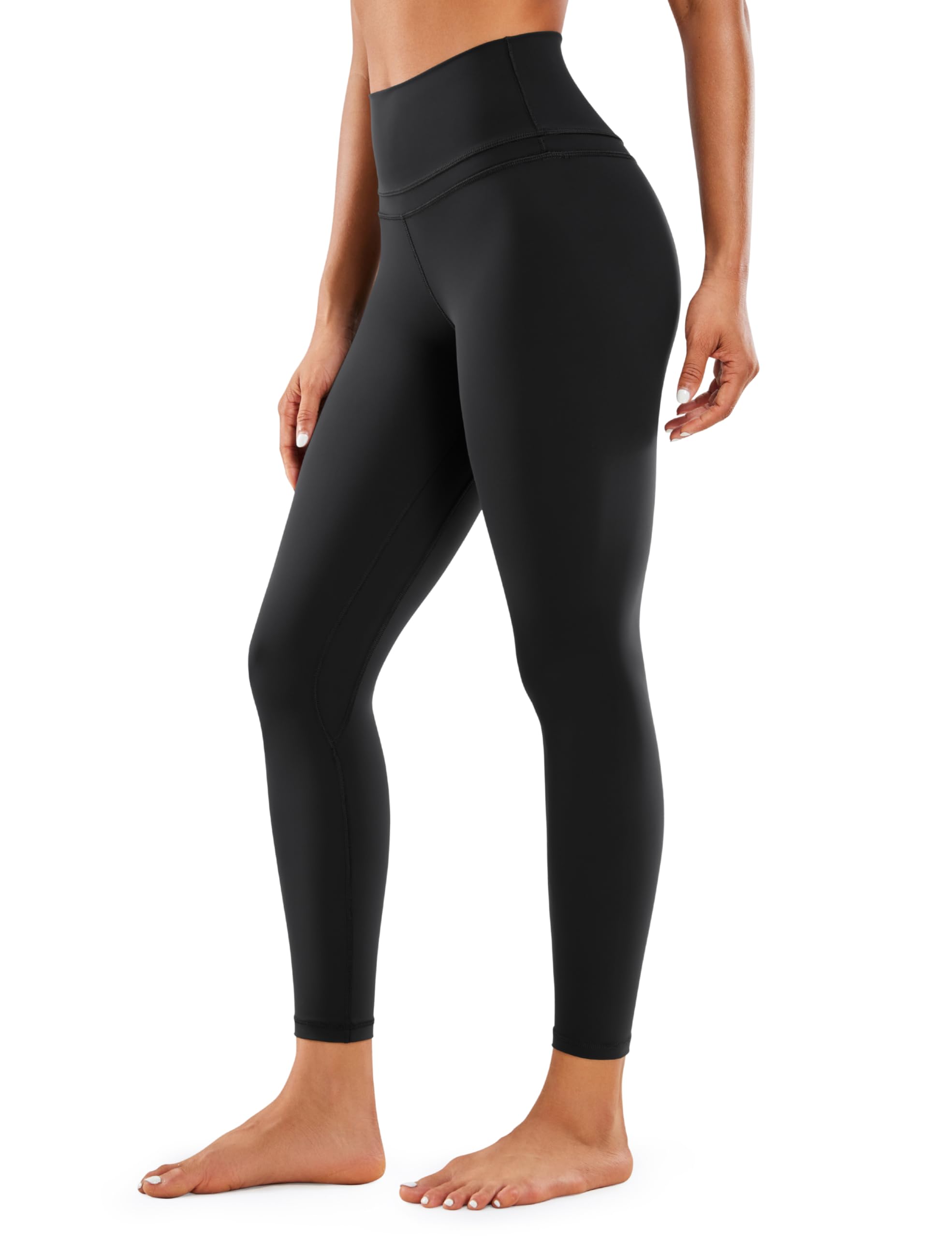 CRZ YOGA Naked Feeling Leggings 25'' | Sleek, Decent Compression, Yoga, Hidden W