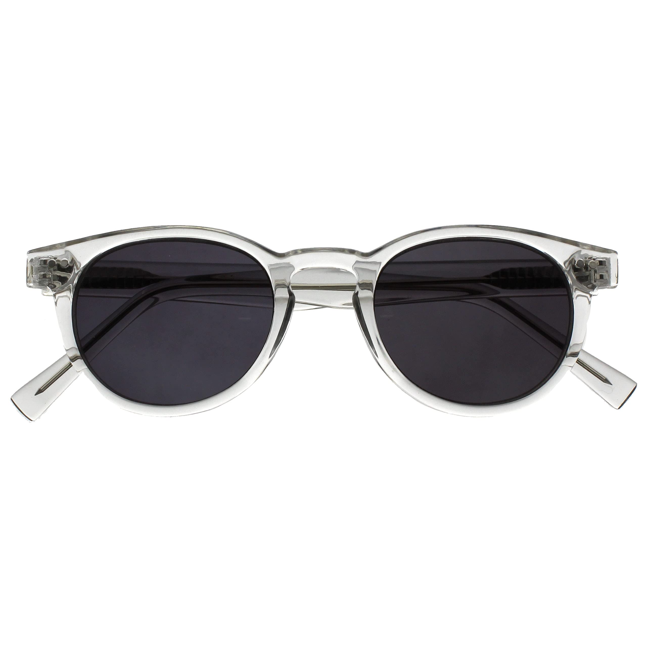 OPULIZE Rox - Occhiali Da Sole Eleganti E Trasparenti, Montatura Retrò, Antigraf