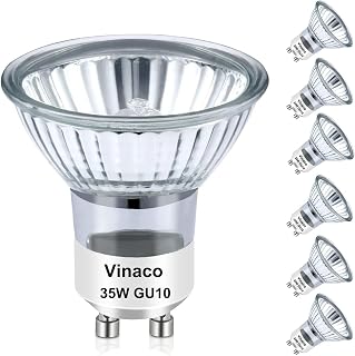 Vinaco GU10 Bulb Dimmable 120V 35W 2800K for Track & Recessed Lighting