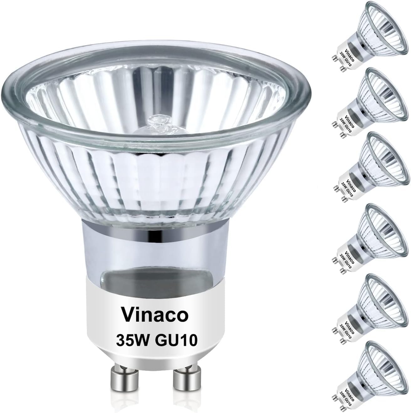 Vinaco GU10 Bulb Dimmable 120V 35W 2800K for Track & Recessed Lighting