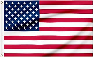 American Flag 5ft x 3ft Large American Flag with Brass Eyelets 4th of July Party Veterans Day Decorations