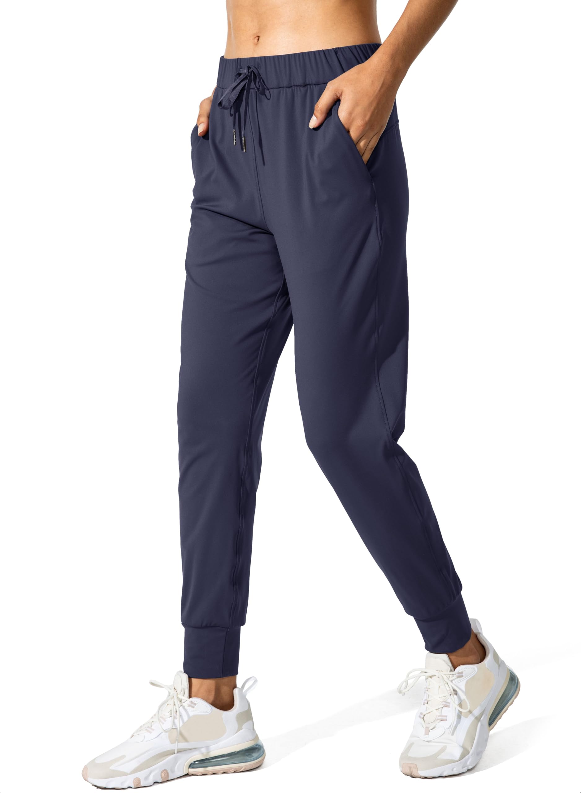 SANTINY Women's Joggers Pants with Pockets Workout Athletic Sweatpants | Petite,
