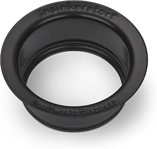 INSINKERATOR Sink Flange for Garbage Disposal, Matte Black, FLG-MTBLK | Compatible with INSINKERATOR-Manufactured Food Waste Disposers