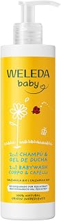 Weleda - BIO Calendula Shampoo and Shower Gel 2 in 1 for Babies and | 2-in-1 Cleaner, Tear Free, Sweet Almond and Sesame Oils, Suitable for Crib Cover, 96% Recycled Packaging