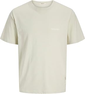 JACK & JONES Men's Jorcanggu Slub Element Back Tee Ss Cn