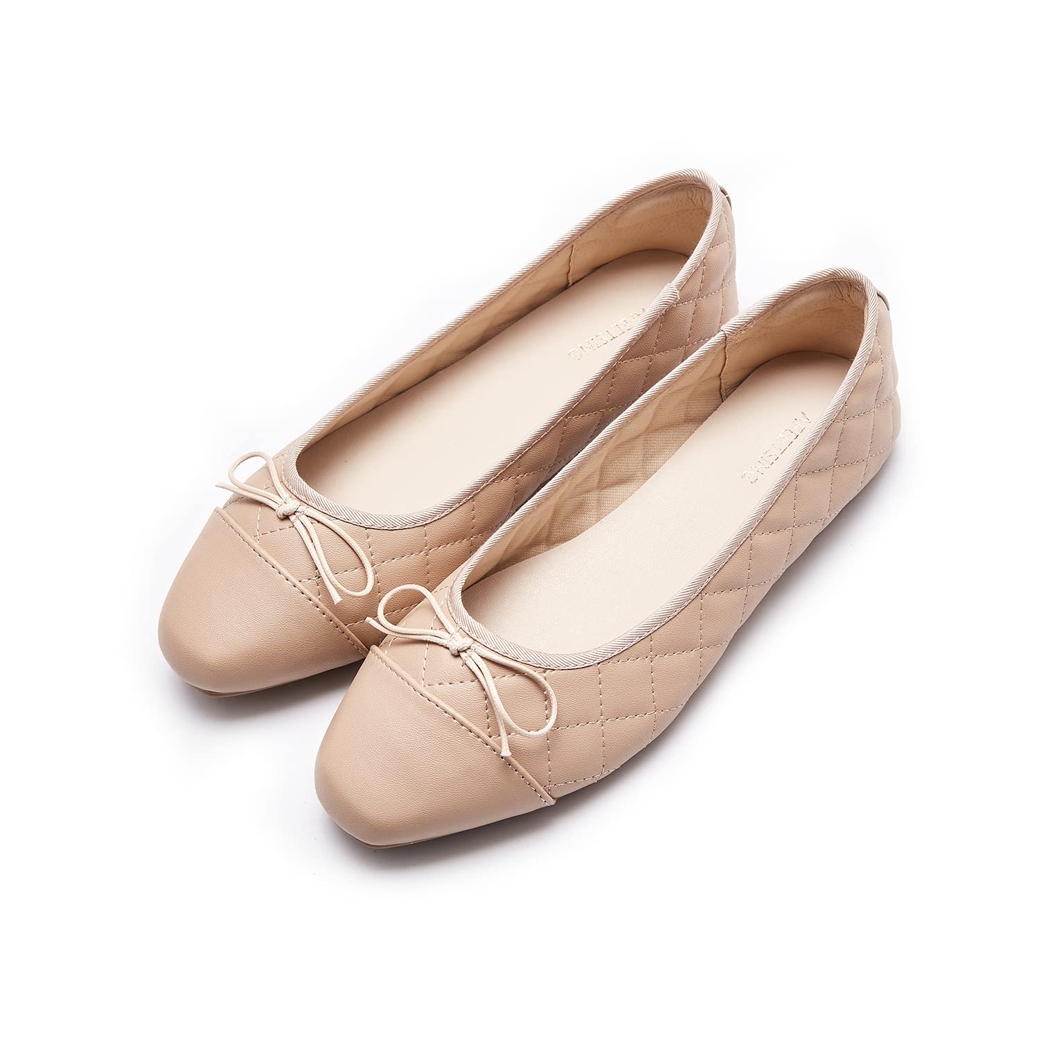 Women's Round Toe Ballet Flats Comfortable Bow Dressy Flats Shoes for Women