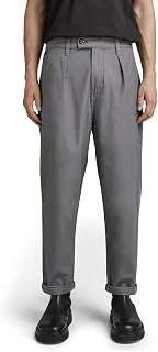 G-STAR Men's Pleated Chino Relaxed Tapered