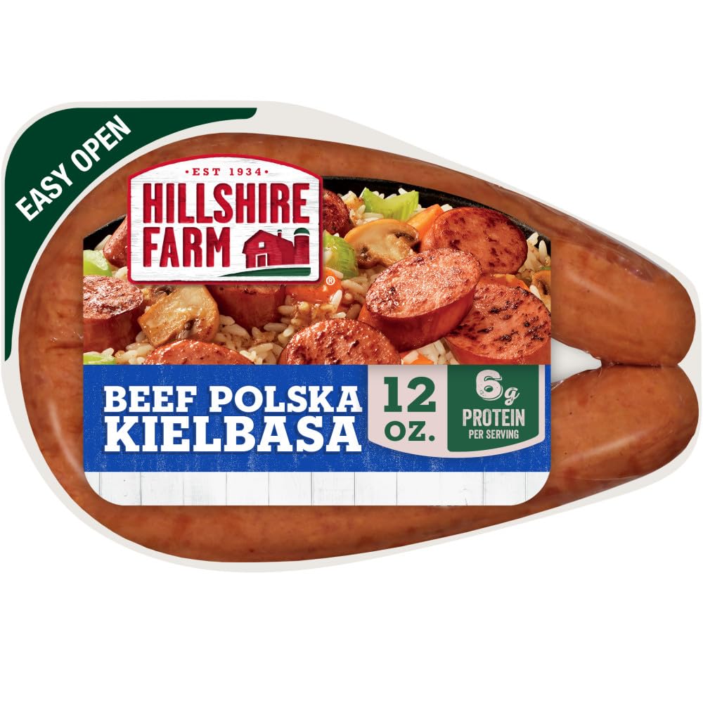 Hillshire Farm Beef Polska Kielbasa Smoked Sausage, 12 oz | Fully cooked; ready 