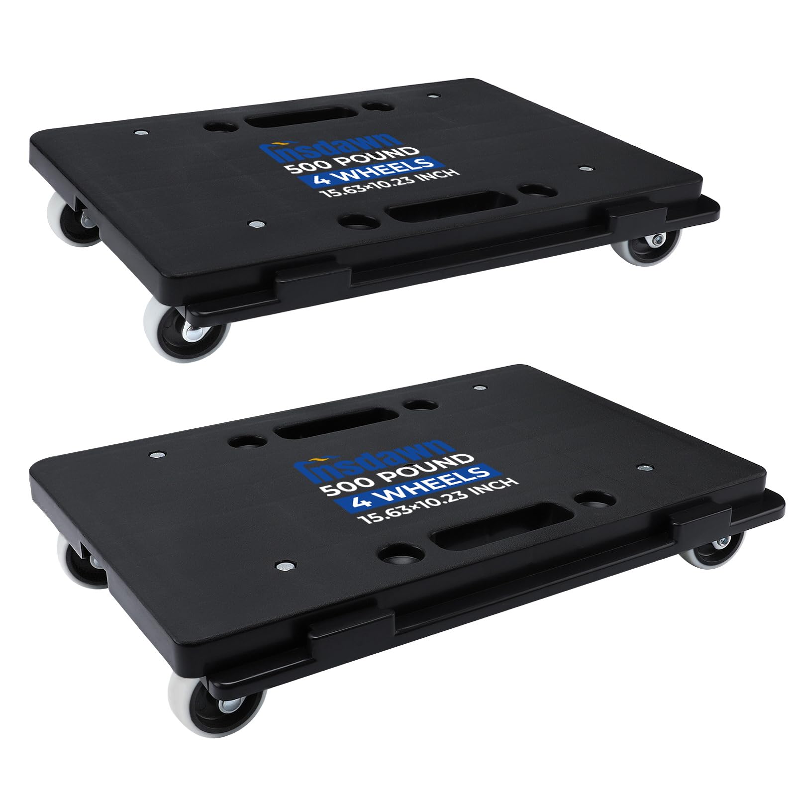 Furniture Dolly, 2 Pack Moving Dolly Connectable, 15.63 x 10.23 inch, 500 Lbs Ca