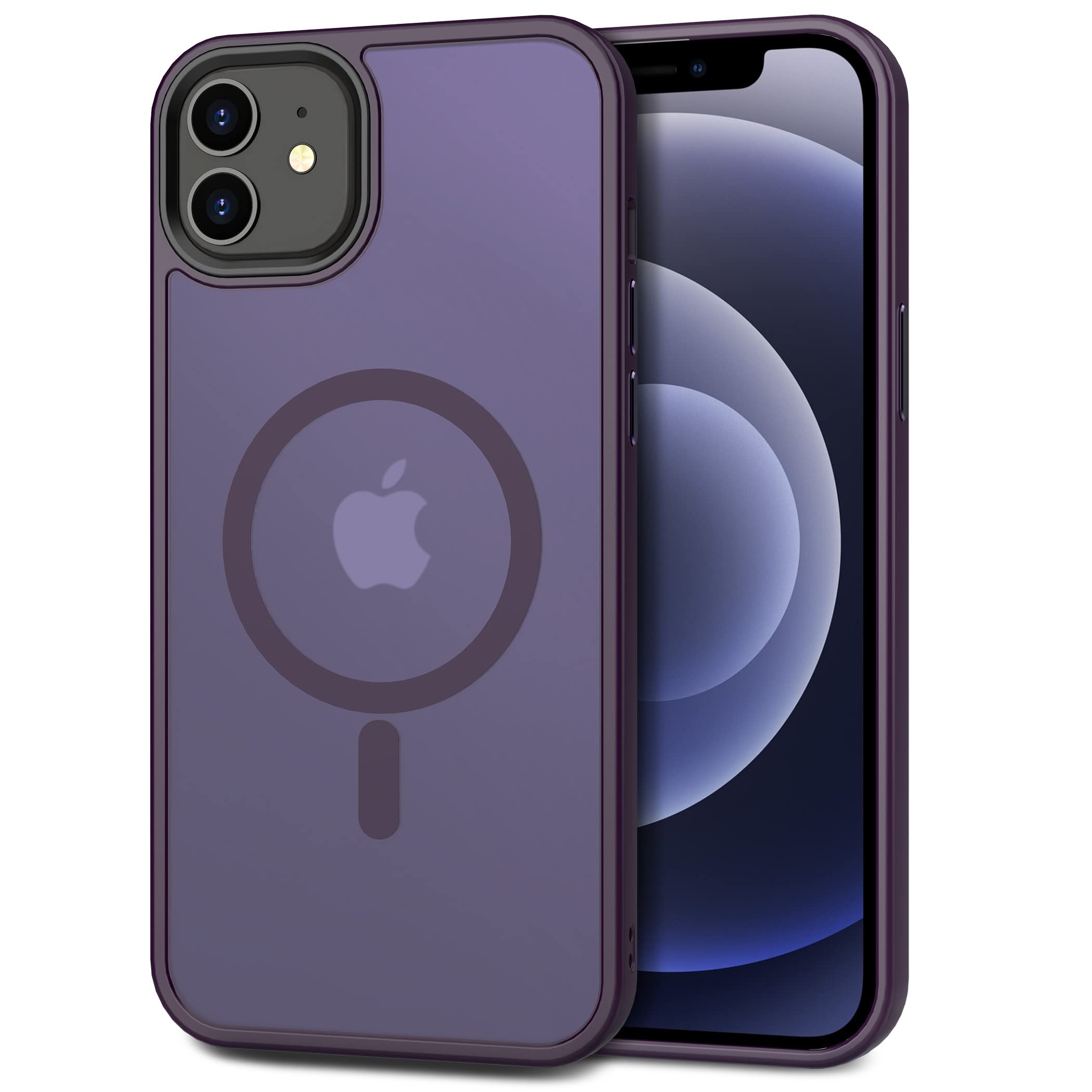 CACOE Magnetic Case for iPhone 12 & 12 Pro 6.1 inch, Dark Purple