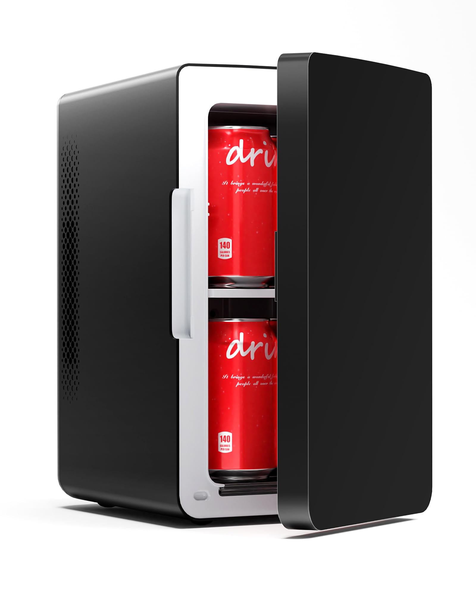 Electactic Mini Fridge, 6L/8Can Portable Small Refrigerator for Bedroom | Deskto