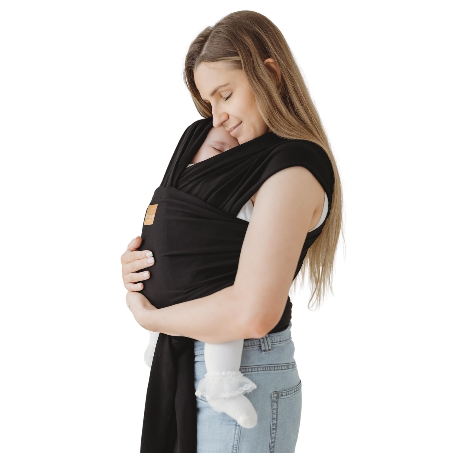 RYLOOBABY Baby Sling Carrier & Stretchy Baby Wrap - Newborn Baby Carrier 3.2–15 