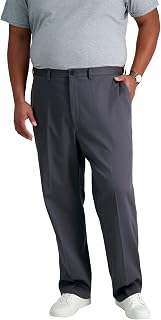 Haggar Men's Premium No Iron Khaki Classic Fit Flat Front Casual Pant (Regular and Big & Tall Sizes)