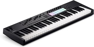 Novation Launchkey 61 [MK4] – 61 key Semi-Weighted, USB, MIDI Keyboard Controller with DAW Integration. Chord & Scale Modes, 8 Drum Pads, & Arpeggiator — Includes Software Bundle for Music Production