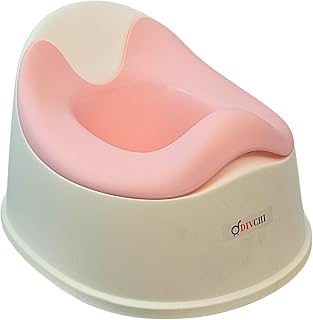 DIVCHI Baby Potty Training Seat for Boys & Girls Toddler Toilet Trainer Chair with Non-Slip Base Removable Bowl & High Back Rest (Pink-2)
