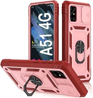 PASNEW Pink Case for Samsung Galaxy A51 4G,6.5"