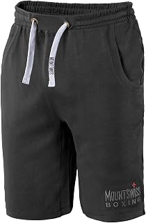 Mount Swiss Men's Shorts up to 8XL, 100% Cotton, Large Sizes, Short Casual Trousers, Sports Trousers, Summer Trousers, Elastic Waistband, Pockets, Breathable, Comfortable, Soft, Many Colours