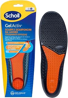 Dr. Scholl's GelActiv Insoles Work Shoes and Boots, Insoles with GelWave Shock Absorbing Technology, Continuous Support for Long Standers, Size 6-12.5