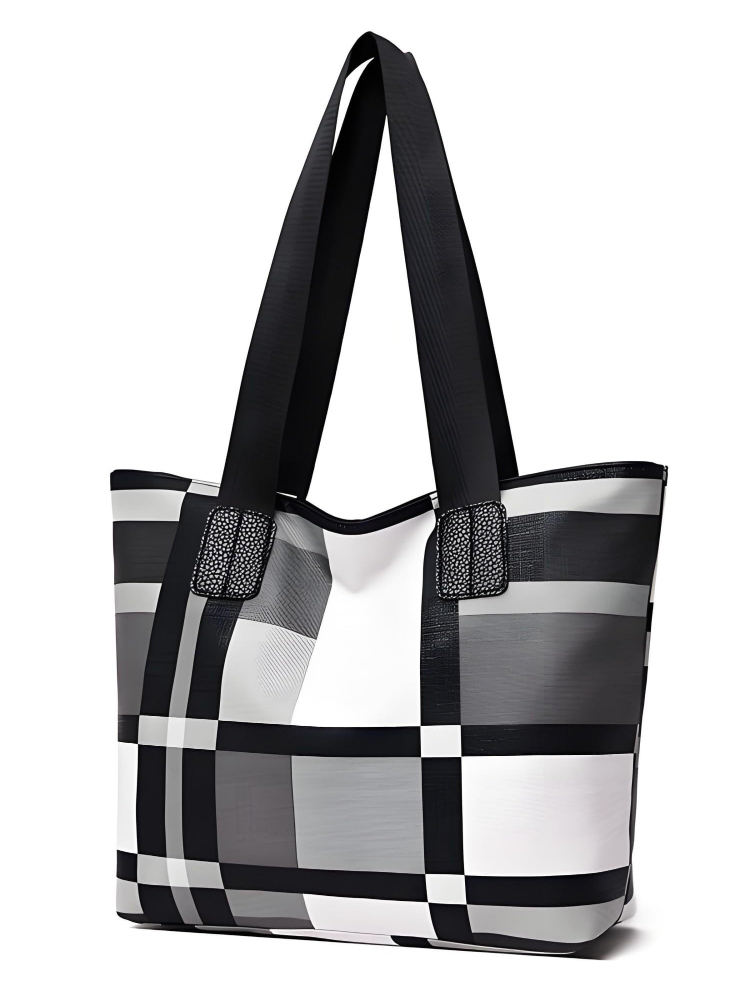Designer Purses and Handbags for Women, Color Combination, Plaid Pattern, Large 