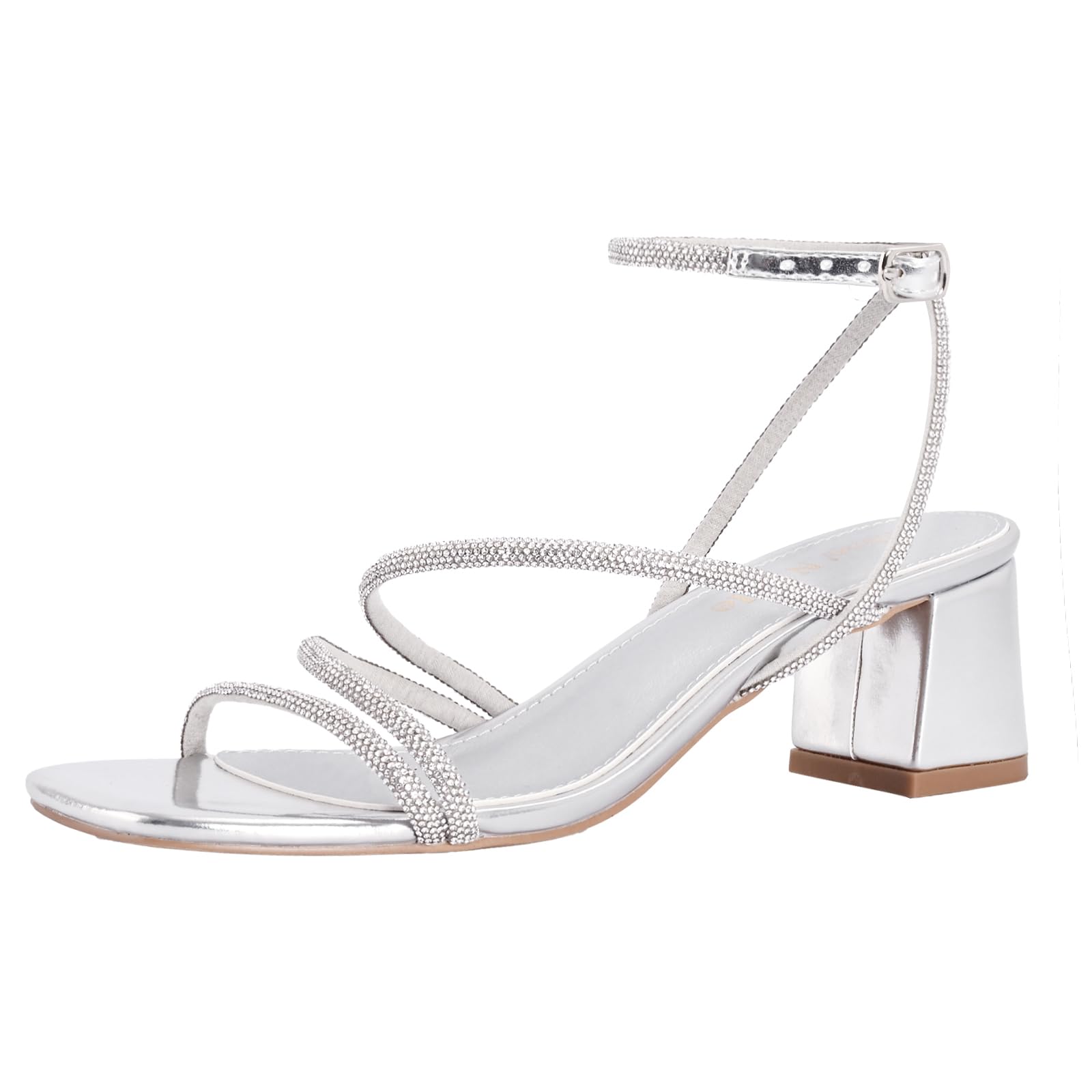 Shoe'N Tale Strappy Block Heel Sandals Women's Ankle Strap