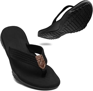 ChayChax Tongs Hommes Souple Sandales de Sports Antidérapante Flip Flops Décontractée Chaussures de Plage et Piscine