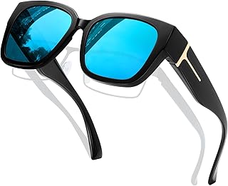 KANASTAL Oversized Over Glasses Sunglasses for Women Men Square Fit Over Polarized Sun Glasses UV400