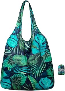 Nanobag - Ultra Lightweight Compact Shopping Bag - Reusable, Small and Eco-Friendly, Foldable, Multipurpose and Stylish, Forest, One size