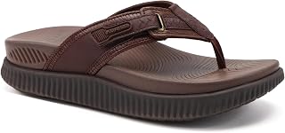 KuaiLu Women's Orthotic Flip Flops Sandals with Arch Support Footbed