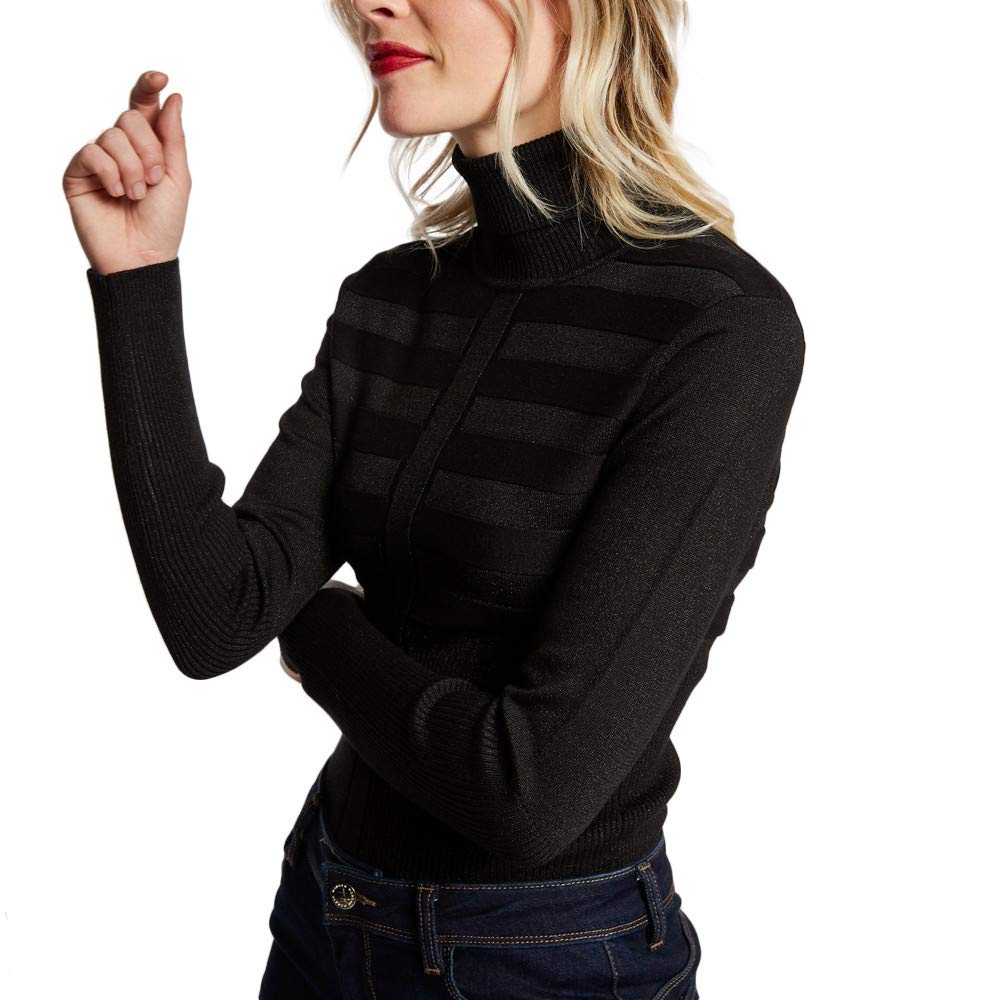 Morgan Pull Manche Longue Col Roulé Lurex Mentosa Sweater for Women