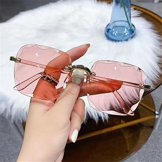 rimless sunglasses for men women sunglasses oversized sunglasses oversized sunglasses uv protection unisex