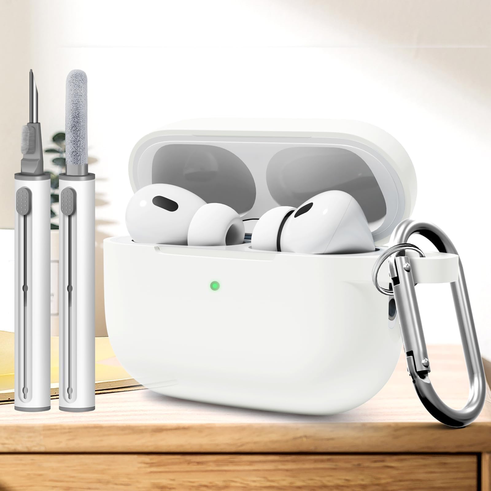 for AirPod Pro Case Silicone Cover with Cleaner Kit, Soft Cover for AirPods Pro 