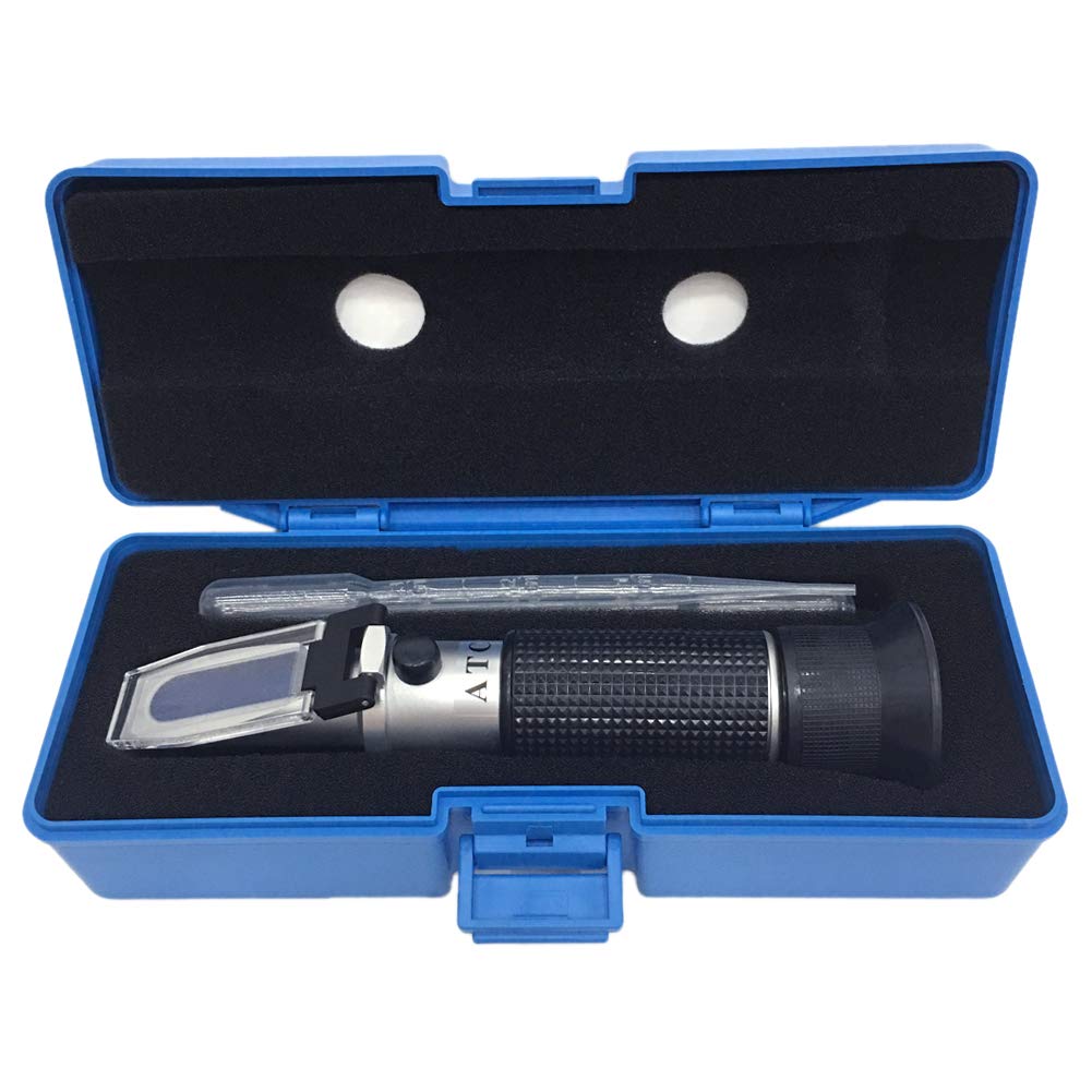 aichose Brix Refractometer with ATC, Dual Scale - Specific Gravity & Brix, Hydro