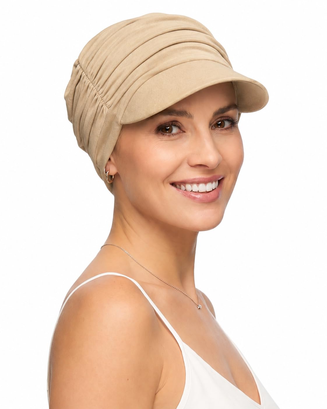Deresina Bamboo Visor Cap, Complete Summer Headwear, Chemotherapy Hat, Sun Prote