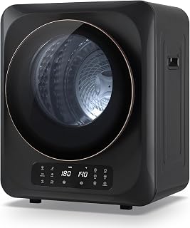 Auertech 12lbs Portable Dryer for Apartment Laundry, Portable Clothes Dryer with 6 Drying Modes, LED Control Panel, Stainless Tub, Mini Compact Dryer for Apartment, RVs, Dorms