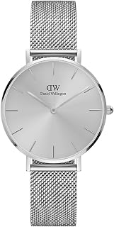 Daniel Wellington Petite Sterling Watch, Silver Mesh Bracelet