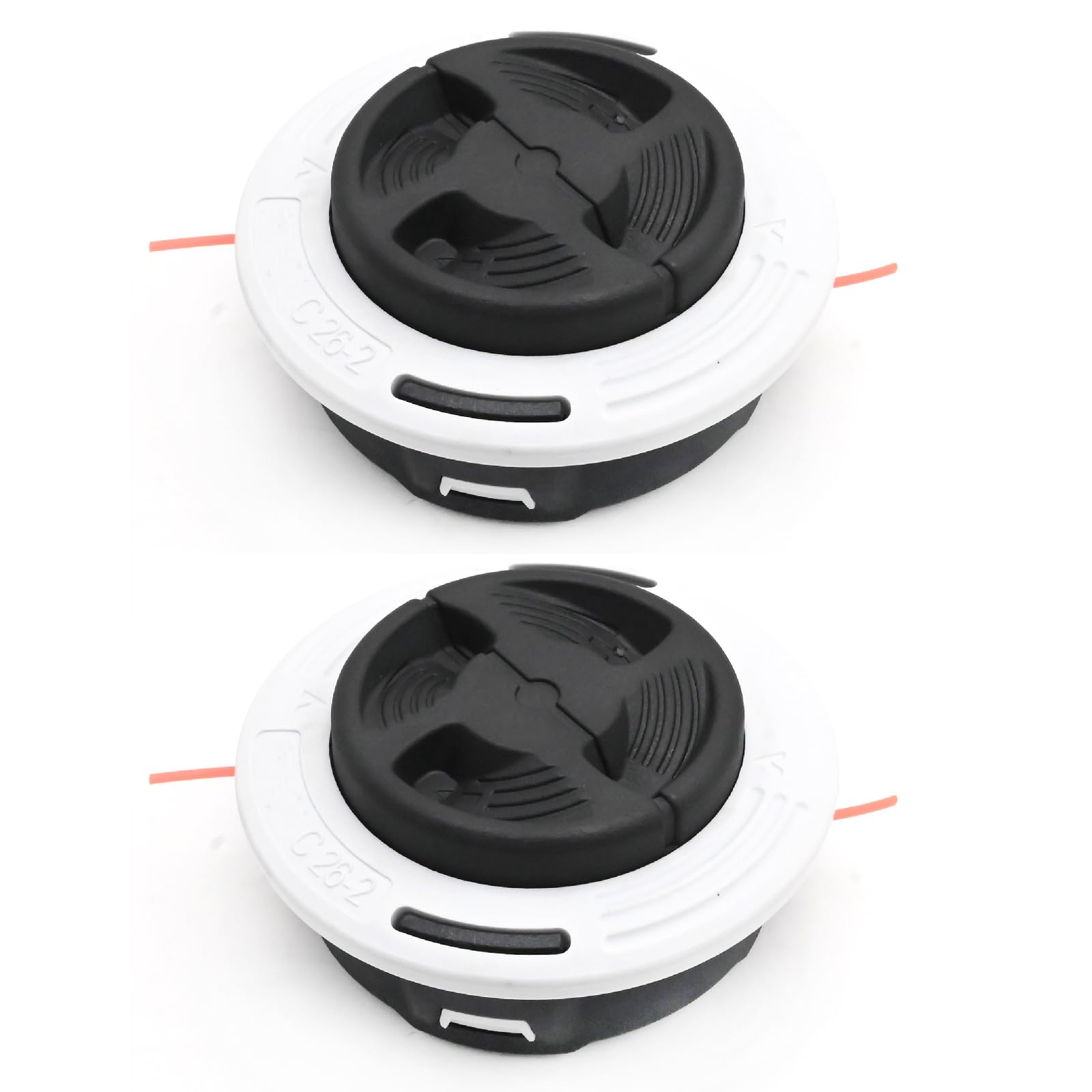 JUUDDENPARTS 2Pcs C26-2 Dual Line Trimmer Head, Replacement for Stihl FS44 FS55 