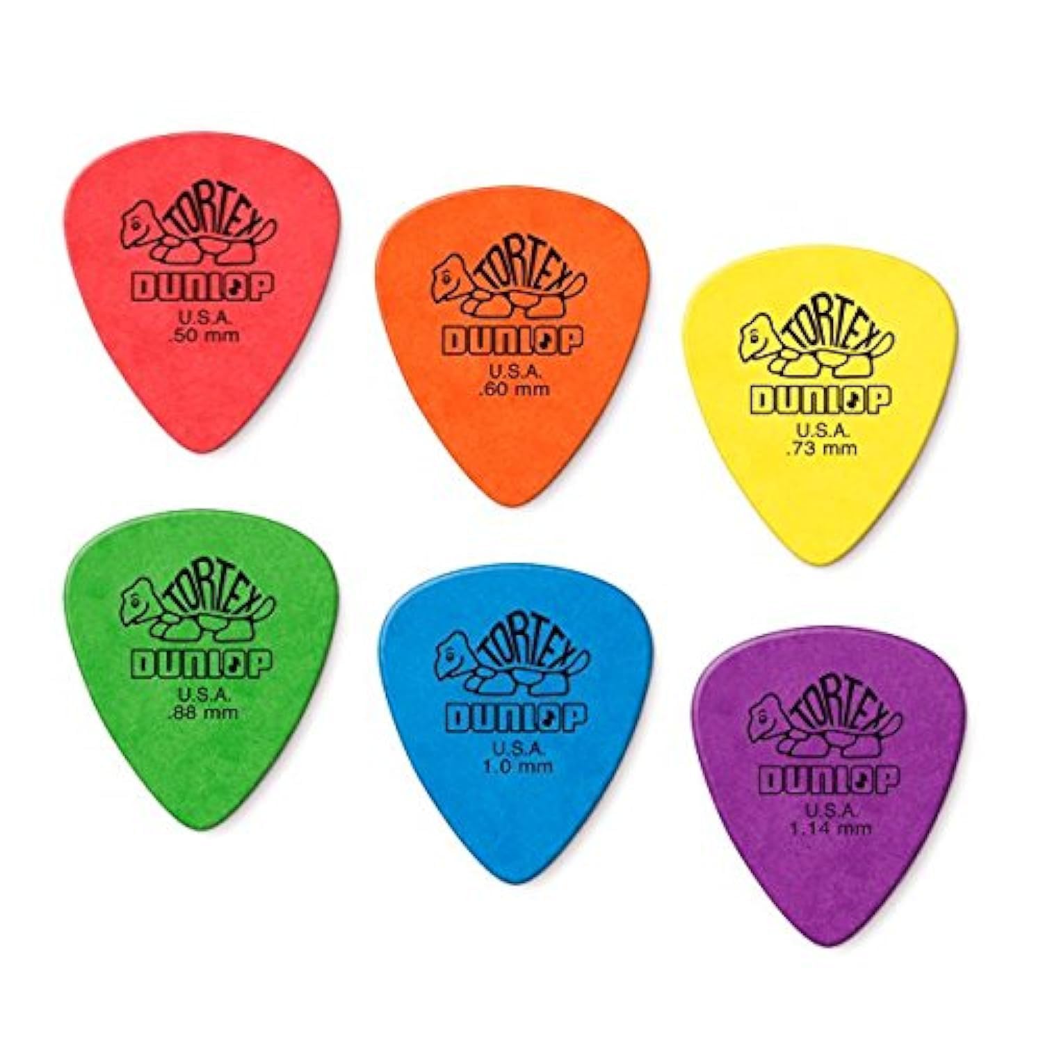 Dunlop Tortex Standard Picks Sample Variety Mix Pack (2 of each gauge) 12/Player