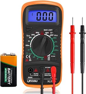 Digital Multimeter Voltmeter Battery Voltage Multi Tester, AC DC Volt Meter