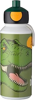 Mepal - Drinking Bottle Pop-up Campus - Drinking Bottle - Leak Proof Drink Bottle For School - BPA-free & Dishwasher Safe - 400 ml - Dino