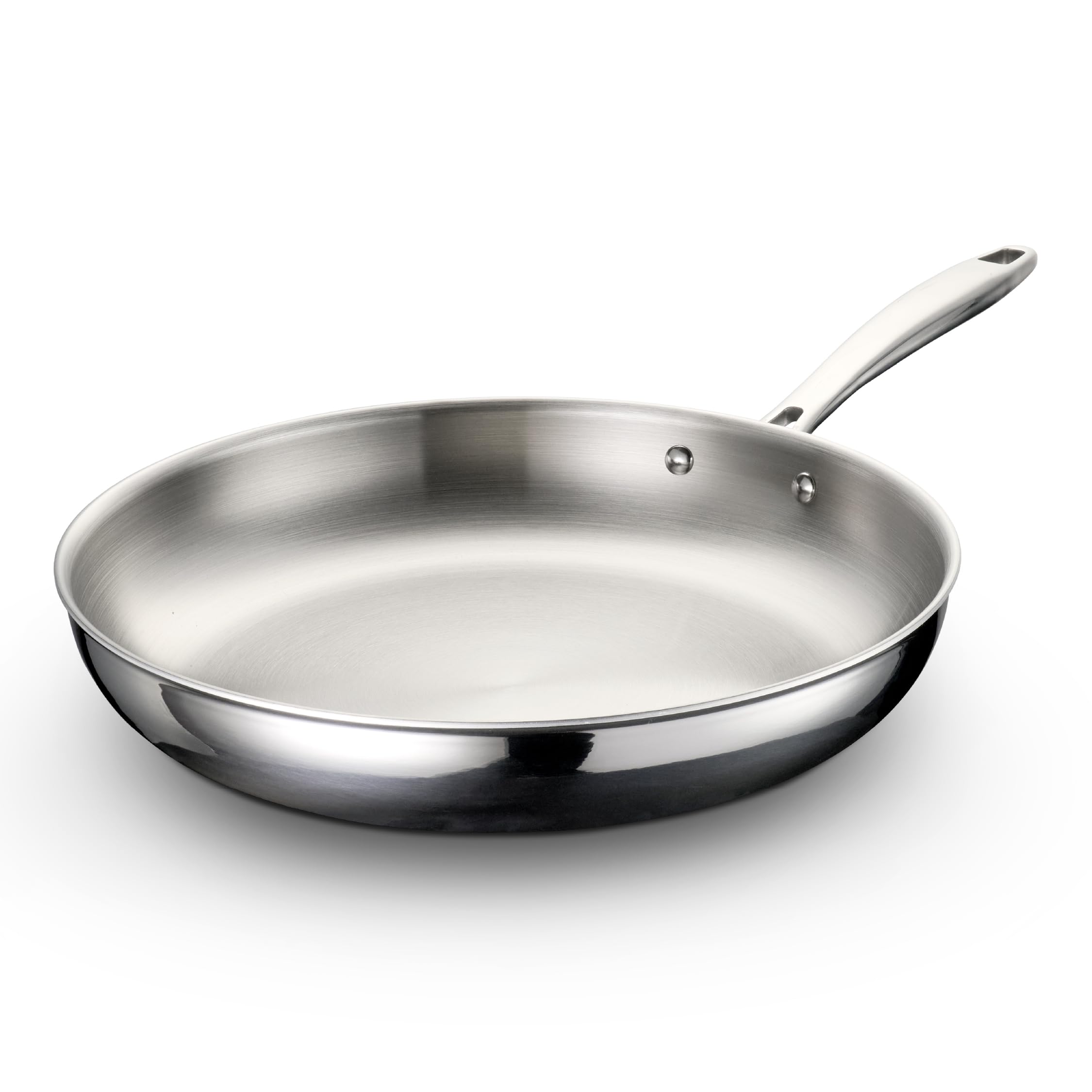 Tramontina Signature Tri-Ply Clad Stainless Steel 12-Inch Large Frying Pan | Ind