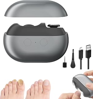Smart Nail Clipper, 2026 New Easy Clip Nail Clipper with LED Light, 3 in 1 Electric Nail Clippers for Thick Nails, Low Vision, Arthritis (gray)