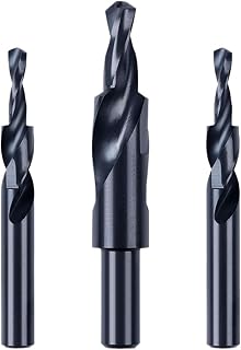 SHOKHI 1Pcs Counterbore Two Subland Step Core Twist Drill Bit Bla Coating for Metal 90 180 Degree Cone Drilling Tool M3-M12 (Size : M6 90Degree)